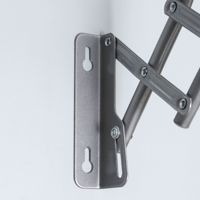 Сушилка для белья настенная, 90 см, серая