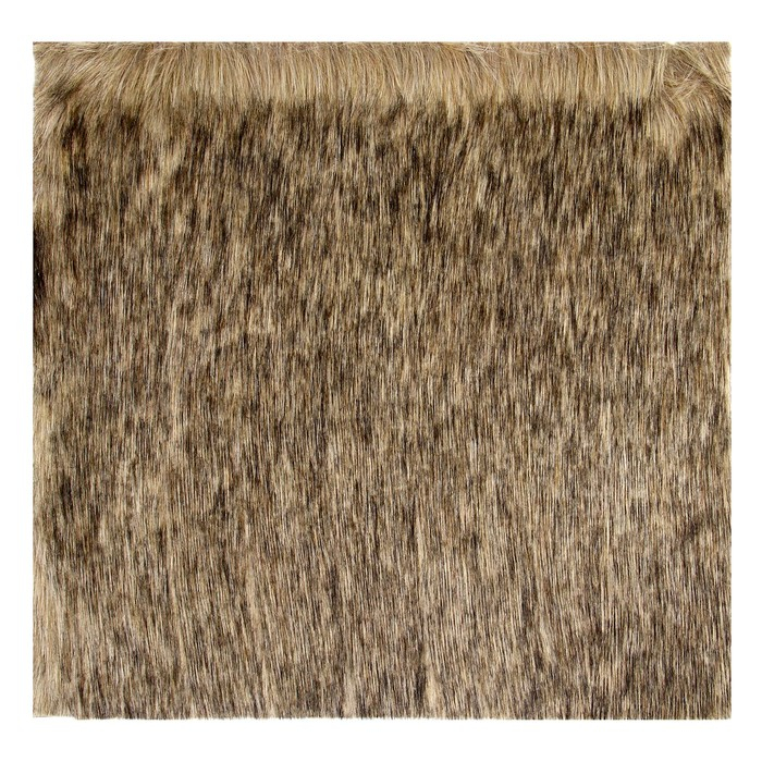 Лоскут для рукоделия, 50 &times; 50 см, мех длинноворсовой на трикотажной основе, цвет меланж