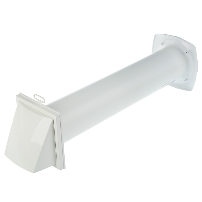 Клапан приточный ERA 10КП-02, d=100 мм, длина 500 мм, внешняя решетка из ABS-пластика