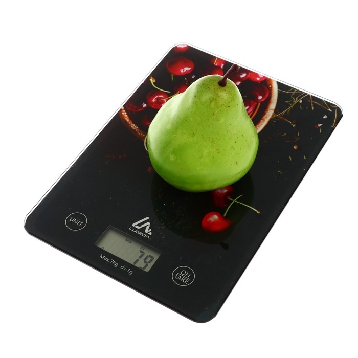 Весы кухонные Luazon LVK-702 Весы кухонные Luazon LVK-702 "Черешня", электронные, до 7 кг