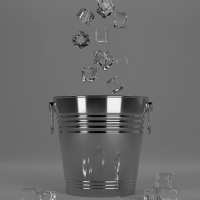 Ведро для льда из нержавеющей стали «Айс», 5 л, 22×22 см, цвет хромированный Ведро для льда из нержавеющей стали «Айс», 5 л, 22×22 см, цвет хромированный