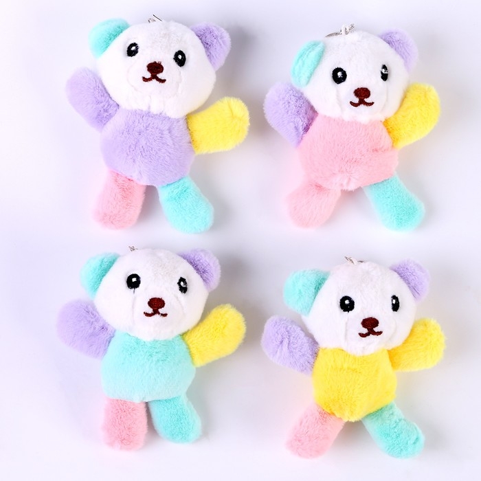 Мягкая игрушка &laquo;Медвежонок&raquo; на брелоке, 13 см, цвет МИКС