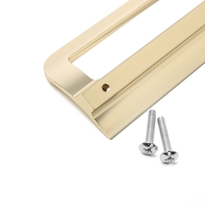 Ручка скоба мебельная RS1402, м/о=96, цвет сатиновое золото