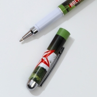 Ручка шариковая синяя паста 1.0 мм с колпачком &laquo;Настоящий защитник&raquo; пластик