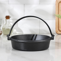 Котелок чугунный, 20&times;5,5 см, с ручкой