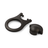 Ручка-кнопка CAPPIO OPENER, алюминий, цвет графит Ручка-кнопка CAPPIO OPENER, алюминий, цвет графит