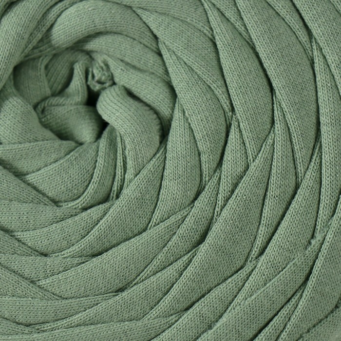 Трикотажная пряжа вторичная 90% хлопок,10% п/э, 100м/450&plusmn;50 гр (мох) МИКС