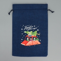 Мешок с термонаклейкой &laquo;Поздравляю&raquo;, 20 х 30 см +/- 1.5 см, Новый год