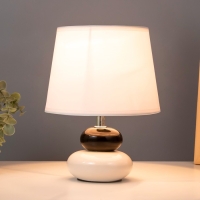 Настольная лампа "Баланс" Е14 40Вт бело-черный 17,5х17,5х23 см RISALUX Настольная лампа "Баланс" Е14 40Вт бело-черный 17,5х17,5х23 см RISALUX