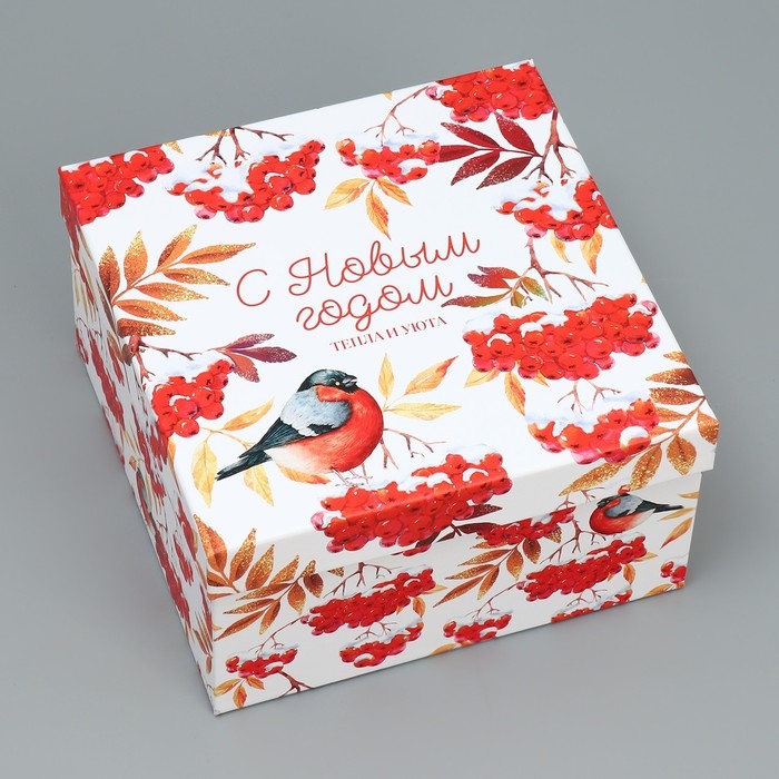 Набор подарочных коробк 5 в 1 &laquo;С Новым годом!&raquo;, 14 х 14 х 8 &ndash; 22 х 22 х 12 см, Новый год