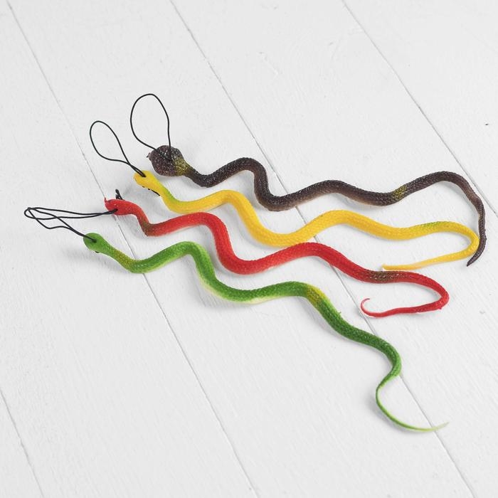 Прикол &laquo;Змея&raquo;, резиновая, цвета МИКС
