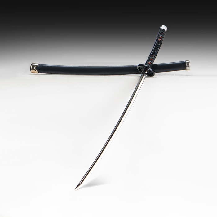 Сувенирное оружие мини "Катана Танзи", 24 см, чёрная