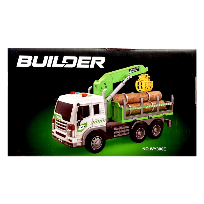 Грузовик &laquo;Лесовоз&raquo;, инерция, 1:16, световые и звуковые эффекты