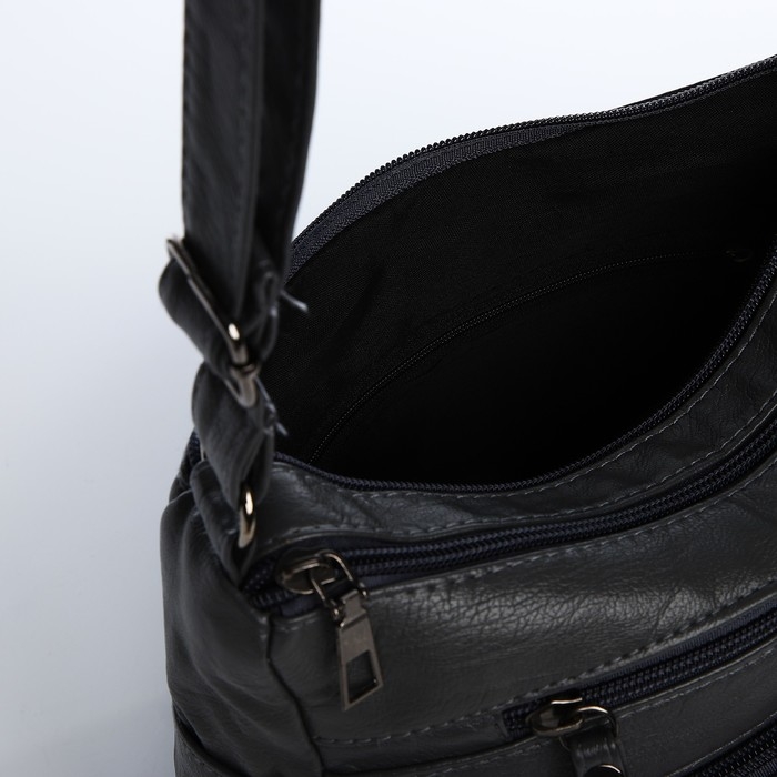 Сумка-мешок на молнии, цвет серый Сумка-мешок на молнии, цвет серый