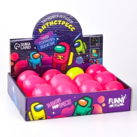 Антистресс сквиш мялка &laquo;Мяч&raquo;, с воздухом, цвета МИКС, в шоубоксе