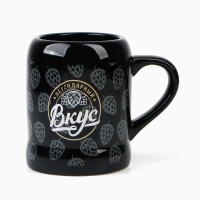 Кружка керамическая пивная &laquo;Пиво - напиток богов&raquo;, 600 мл, цвет чёрный