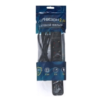 Сетевой фильтр Гарнизон 2.0 EPS-5-B-2, 5 р, 10А, 2м, ур.защиты 2+, черный Сетевой фильтр Гарнизон 2.0 EPS-5-B-2, 5 р, 10А, 2м, ур.защиты 2+, черный