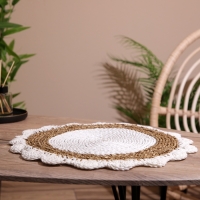 Коврик плетёный круглый 35 см