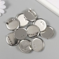 Основа для творчества металл "Значок с булавкой" набор 10 шт 3,5х3,5х0,7 см Основа для творчества металл "Значок с булавкой" набор 10 шт 3,5х3,5х0,7 см