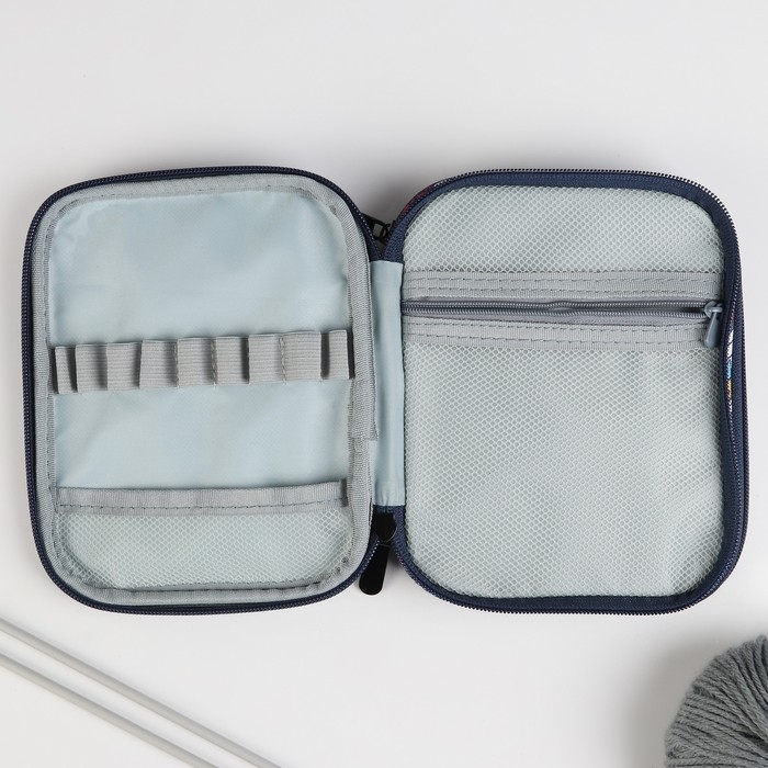 Пенал для вязания &laquo;Жар-птица&raquo;, 2 отделения, 17,5 &times; 14 &times; 4 см