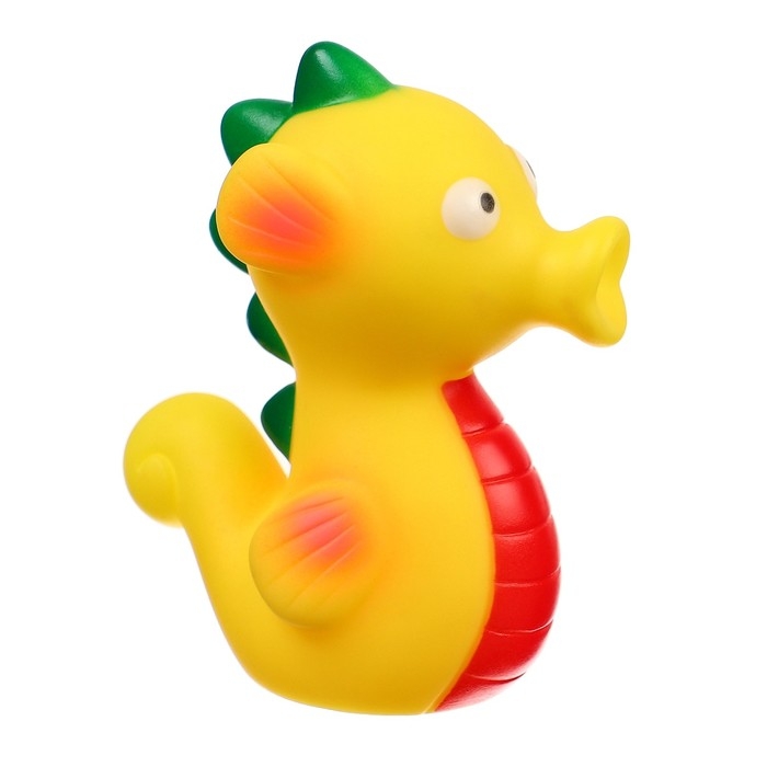 Набор резиновых игрушек для ванны &laquo;Море&raquo;, с пищалкой, 6 шт, Крошка Я