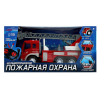Машина радиоуправляемая &laquo;Пожарная охрана&raquo;, свет и звук, стреляет водой, 1:16, работает от аккумулятора