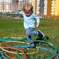 Обруч, диаметр 70 см, цвет красный Обруч, диаметр 70 см, цвет красный