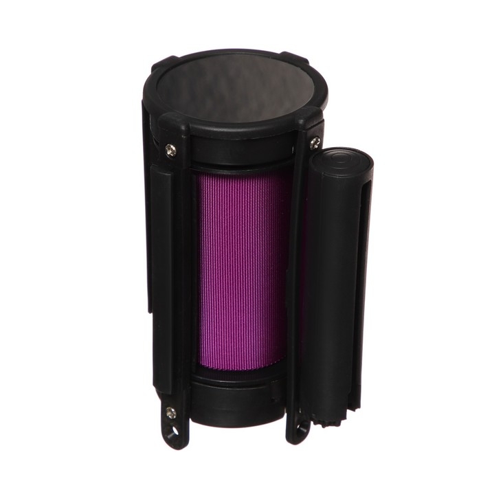 Кассета с вытяжной лентой-280см, фиолетовая, высота-13см, ширина 6.6см, ширина ленты-80мм Кассета с вытяжной лентой-280см, фиолетовая, высота-13см, ширина 6.6см, ширина ленты-80мм