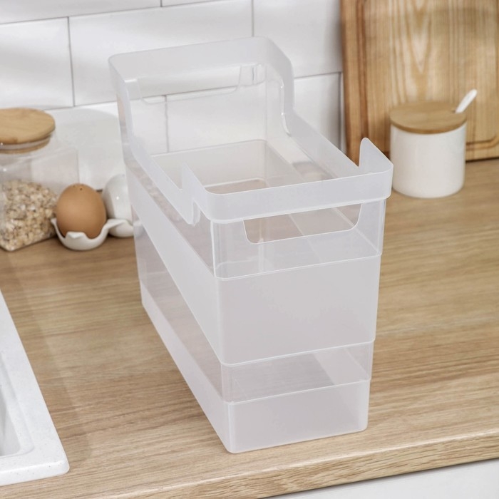 Контейнер хозяйственный, 10,5 л, 34&times;16&times;25 см, цвет прозрачный