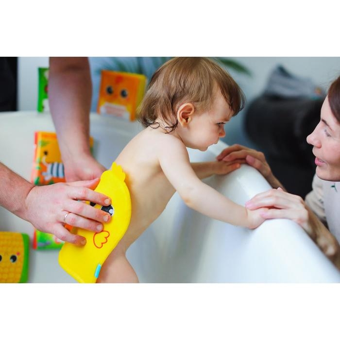 Мочалка детская для купания &laquo;Утёнок&raquo;, варежка, из махры