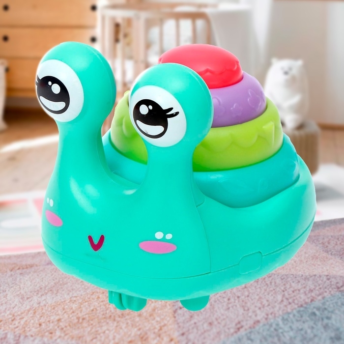 Развивающая игрушка &laquo;Улиточка&raquo;, двигается, МИКС