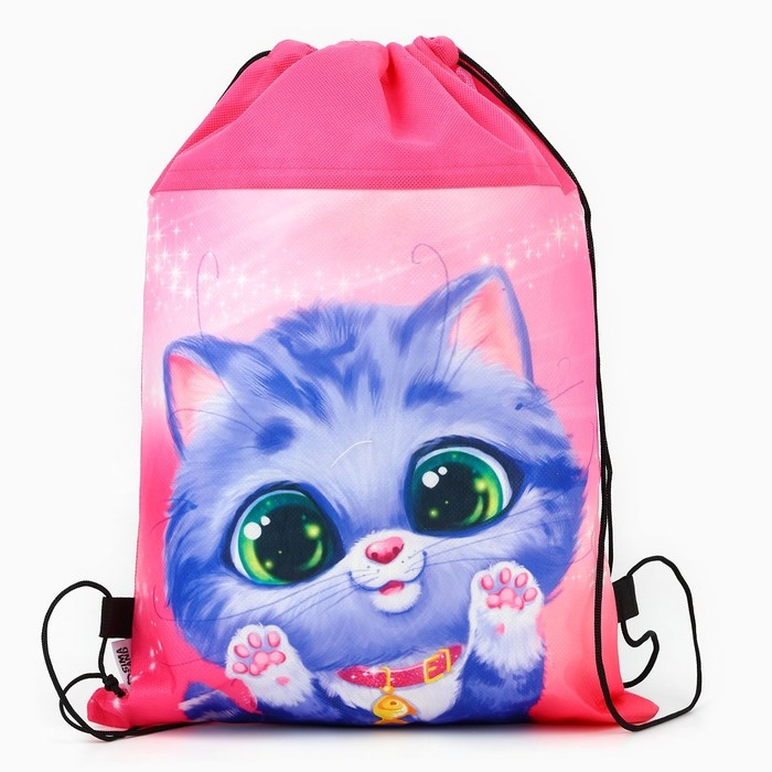 Мешок для обуви &laquo;Милый котёнок&raquo; нетканное полотно, размер 30 х 40 см