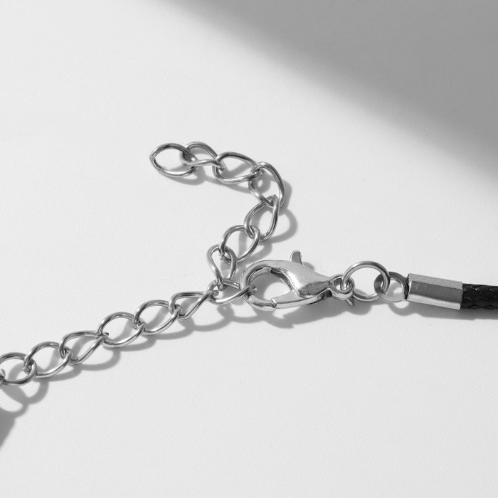 Кулон на шнурке &laquo;Для фото&raquo; книга, цвет серебро на чёрном шнурке, 45 см