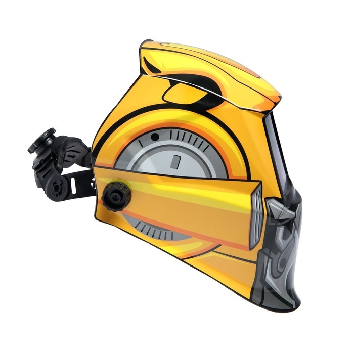 Маска сварщика ТУНДРА РОБОТ Ф5, хамелеон, 93х43 мм, DIN 9-13, внешняя регулировка, Li п/п