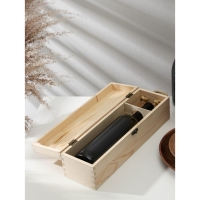 Ящик для хранения вина Доляна «Ливорно», 35×10 см, на 1 бутылку Ящик для хранения вина Доляна «Ливорно», 35×10 см, на 1 бутылку