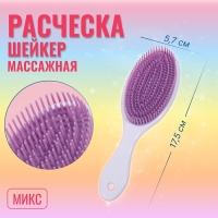 Расчёска-шейкер, 5,7 &times; 17,5 см, рисунок МИКС