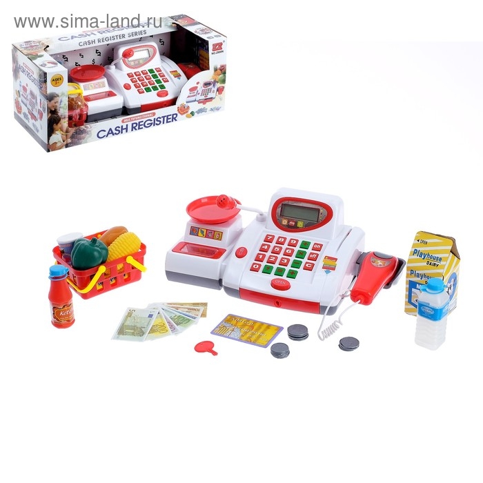 Касса &laquo;Продуктовый магазинчик&raquo; с корзинкой