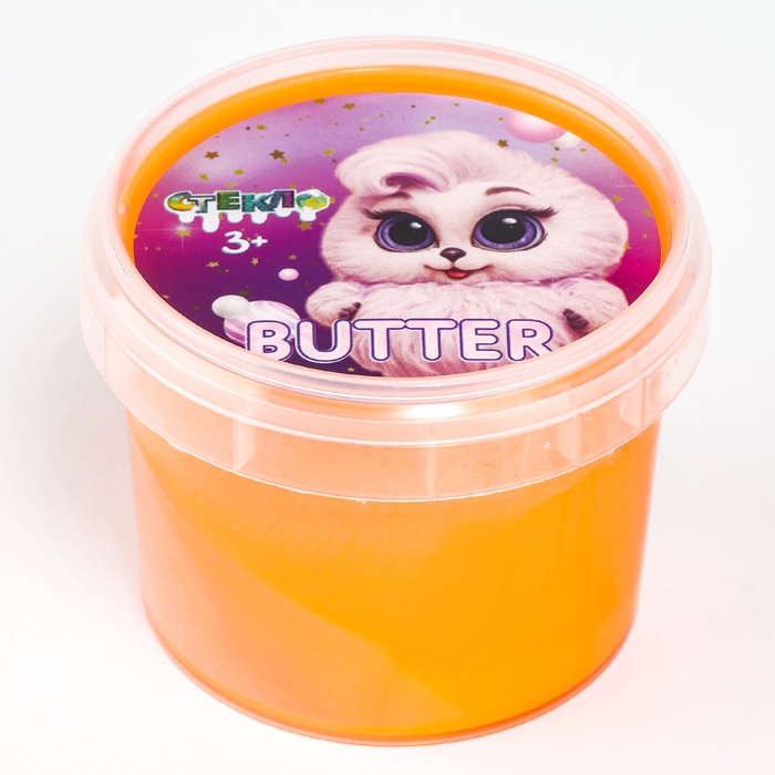 Слайм &laquo;Стекло&raquo;, серия Butter, оранжевый цвет, 75 г