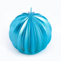 Свеча фигурная "Шар граненый", 6,5х6,5 см, бирюзовый Свеча фигурная "Шар граненый", 6,5х6,5 см, бирюзовый