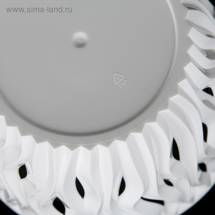 Кашпо для цветов со вставкой &laquo;Вдохновение&raquo;, 3 л, цвет бело-чёрный