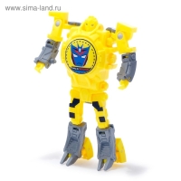 Робот &laquo;Часы&raquo;, трансформируется, с индикацией времени, цвет жёлтый