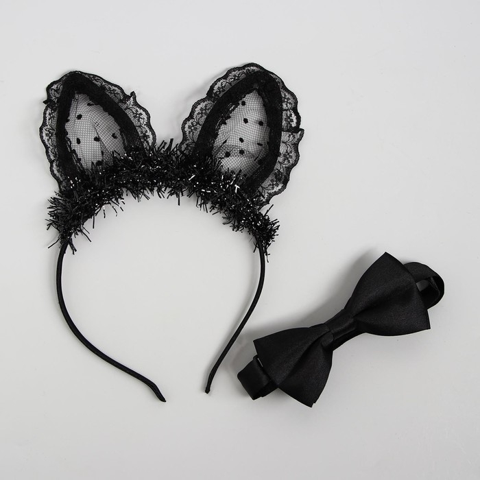 Карнавальный набор &laquo;Киска&raquo;, бабочка, ушки