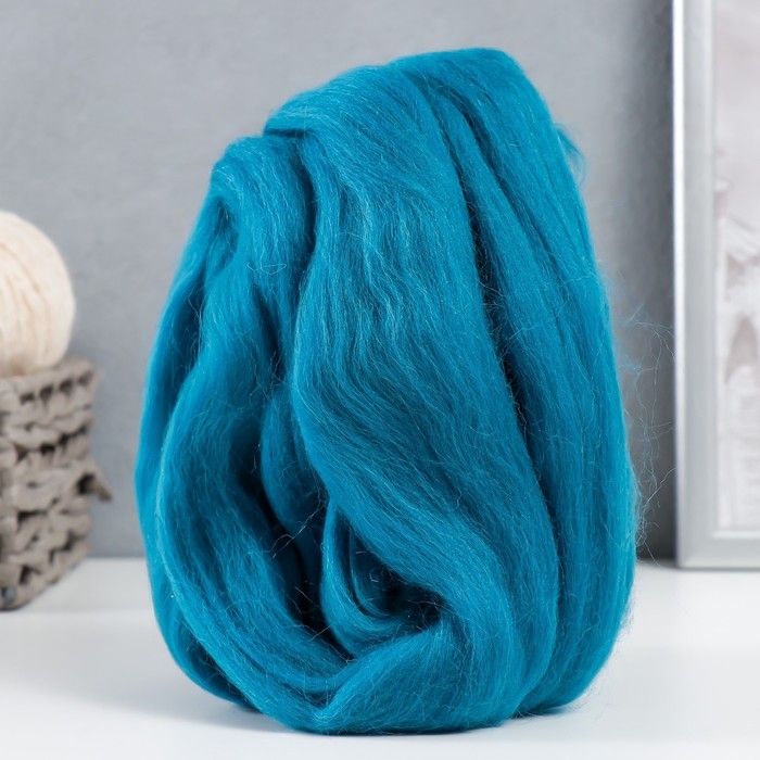 Шерсть для валяния 100% полутонкая шерсть 50 гр (139 морс. волна) МИКС Шерсть для валяния 100% полутонкая шерсть 50 гр (139 морс. волна) МИКС