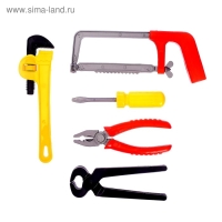 Набор инструментов «Плотник», 5 предметов, МИКС Набор инструментов «Плотник», 5 предметов, МИКС