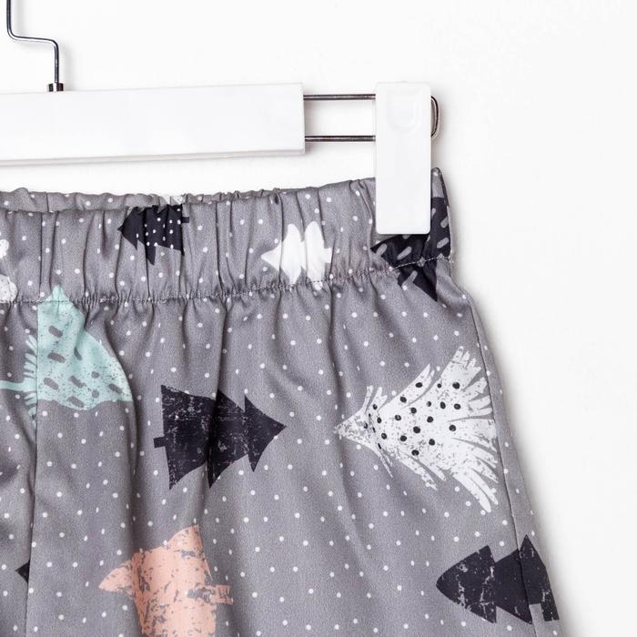 Пижама (рубашка, шорты) женская KAFTAN "Елки", размер 48-50