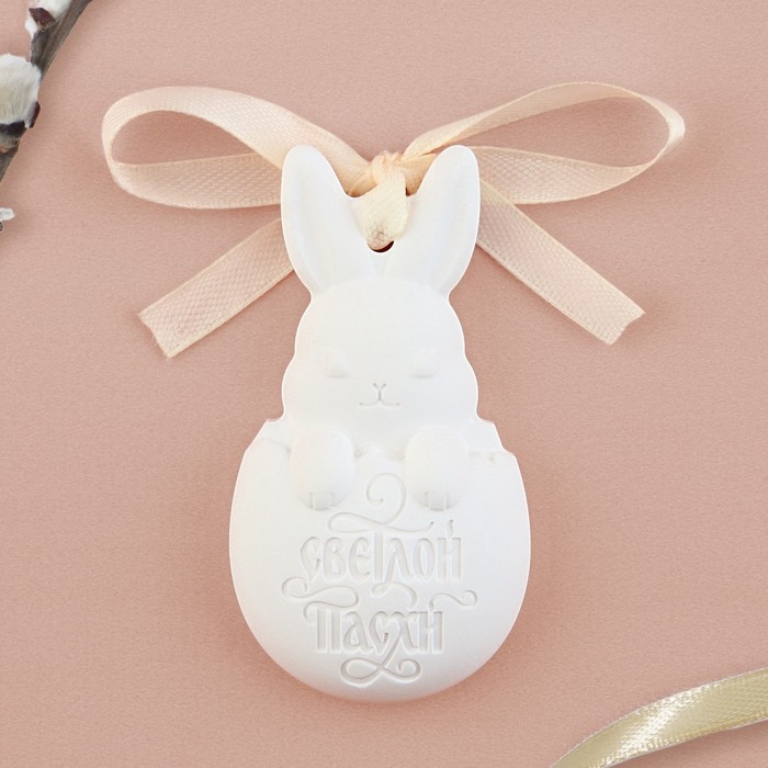 Гипсовое аромасаше &laquo;Светлой Пасхи&raquo;, аромат лаванда, 1.5 х 3.7 х 7 см