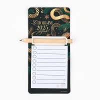 Магнит новогодний с блоком для записи и карандашом «Новый год: 2025 год», 7 х 14,4 см Магнит новогодний с блоком для записи и карандашом «Новый год: 2025 год», 7 х 14,4 см
