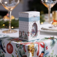 Светодиодная фигура &laquo;Красный фонарь с лисами&raquo; 6.3 &times; 12 &times; 6.3 см, пластик, батарейки AG13х3 (в комплекте), свечение тёплое белое