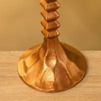 Подсвечник "Спираль" алюминий 14х14х38 см