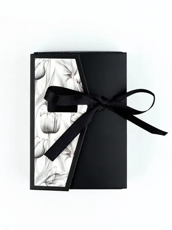 Коробка под бижутерию &laquo;Чёрно-белая&raquo;, 12 х 8.5 х 3 см